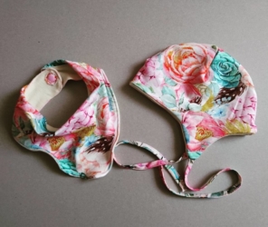 Meriinovoodriga sall ja müts beebile