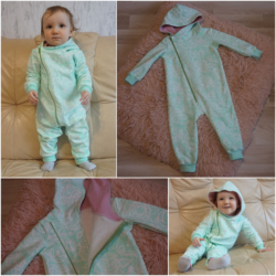 Õhukesest dressiriidest kombe, suurus 86