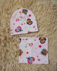 Müts ja kaelussall 2-aastasele piigale