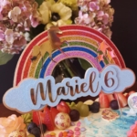 Nime ja numbriga topper koogile/tordile